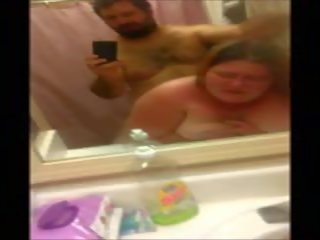 Lascivious BBW Having x rated clip In The Bathroom