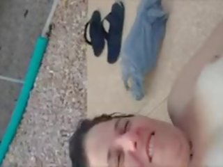 Amateur Couple Having sex movie By The Pool